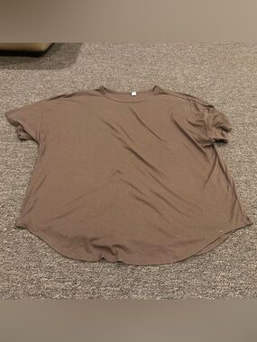 Ultra lite XXL women's shirt Go Dry Everyday Relaxed Crewneck Tee - Brown